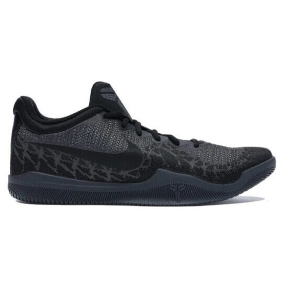Nike Mamba Rage Triple Black Kobe Men's Sneakers Shoes Size 12.5 908972-002 - Picture 2 of 7